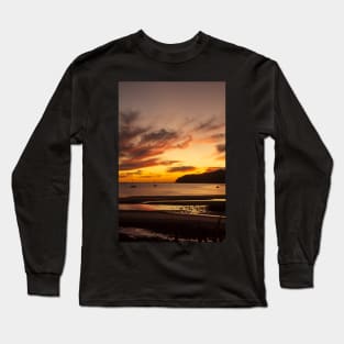 Sunset at Tryphena. Long Sleeve T-Shirt